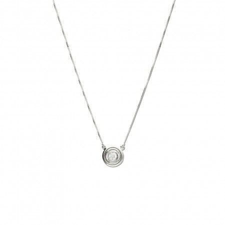 Gargantilla Oro Blanco Y Diamante. Género: Mujer. Material: Oro blanco. Piedras: Diamantes