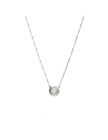 Gargantilla Oro Blanco Y Diamante
