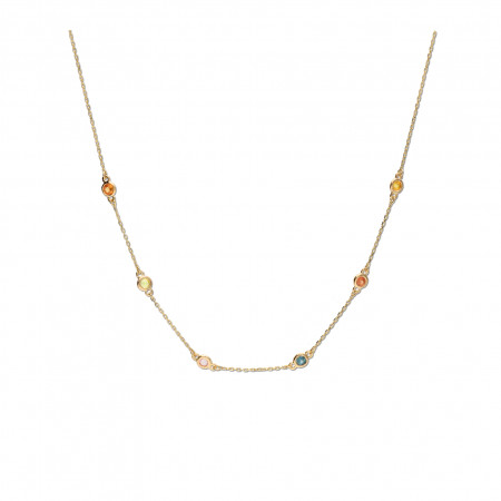 Gargantilla Oro Amarillo Y Zafiros Color. Género: Mujer. Material: Oro amarillo. Piedras: Zafiros