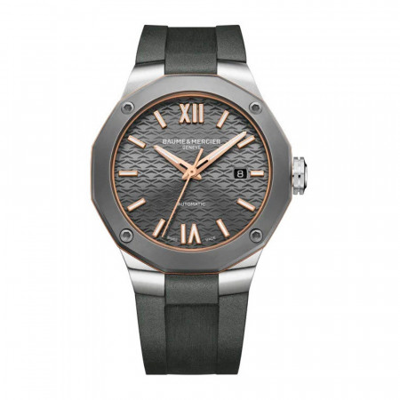 Reloj Baume Et Mercier Riviera M0A10660. Género: Hombre. Material: Acero. Tamaño: De 39mm a 42mm. Correa: Acero. Color esfera: Gris. Estilo: Deportivo. Movimiento: Automático. Características técnicas: Reserva de marcha,Hora y segundero