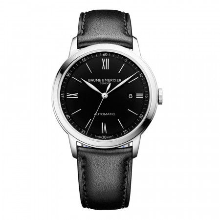 Reloj Baume Et Mercier Classima M0A10453. Género: Hombre. Material: Acero. Tamaño: De 39mm a 42mm. Correa: Piel. Color esfera: Negro. Estilo: Casual. Movimiento: Automático. Características técnicas: Calendario,Hora y segundero,Reserva de marcha
