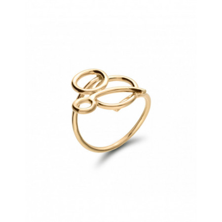 Anillo Oro Amarillo Circular. Género: Mujer. Material: Oro amarillo. Piedras: Sin gemas
