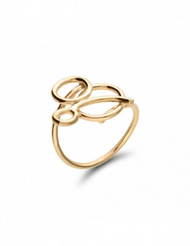 Anillo Oro Amarillo Circular