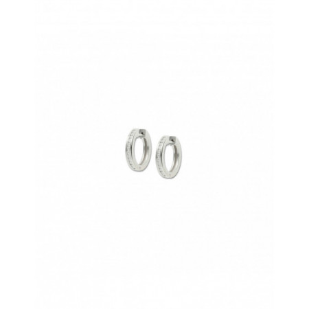Argollas Oro Blanco Y Diamantes. Género: Mujer. Material: Oro blanco. Piedras: Diamantes