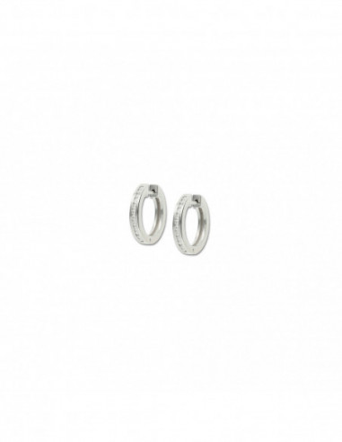 Argollas Oro Blanco Y Diamantes