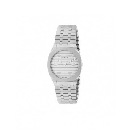 Reloj Gucci 25H YA163501. Género: Mujer. Material: Acero. Tamaño: Menos de 32mm. Correa: Acero. Color esfera: Plata. Estilo: Casual. Movimiento: Cuarzo. Características técnicas: Solo hora