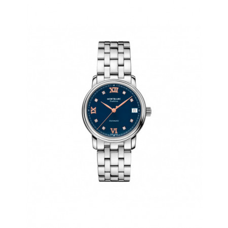 Reloj Montblanc Tradition Automatic Date 129643. Características técnicas: Hora y segundero,Calendario