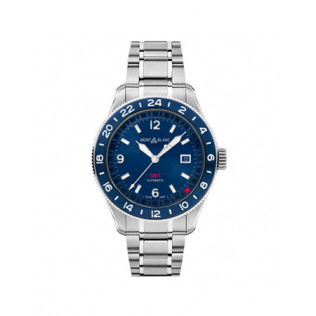Reloj Montblanc 1858 GMT 129616. Características técnicas: Hora y segundero,Calendario,Reserva de marcha