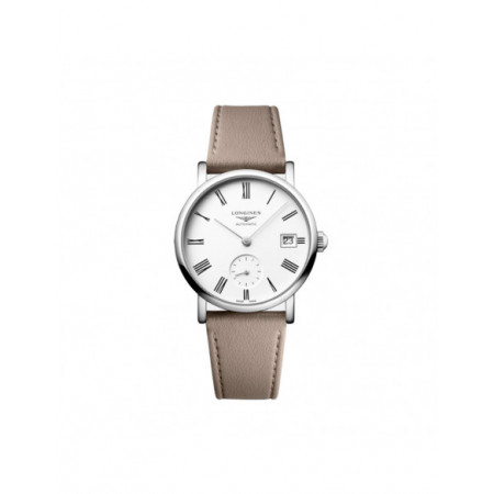 Reloj The Longines Elegant Collection L4.312.4.11.2. Características técnicas: Hora y segundero,Calendario,Reserva de marcha