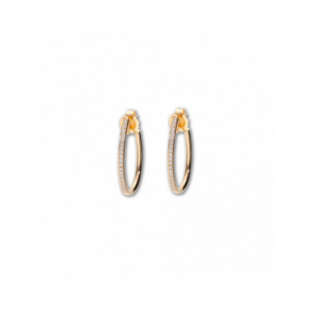 Argollas Oro Amarillo Y Diamantes. Género: Mujer. Material: Oro amarillo. Piedras: Diamantes