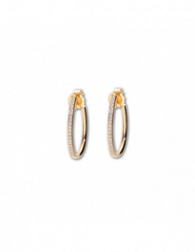 Argollas Oro Amarillo Y Diamantes
