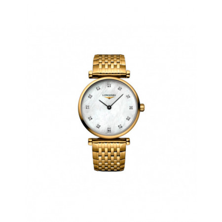 Reloj La Grande Classique de Longines L4.512.2.87.8. Género: Mujer. Material: Acero. Tamaño: Menos de 32mm. Correa: Acero. Color esfera: Blanco. Estilo: Clásico. Movimiento: Cuarzo. Características técnicas: Hora y segundero