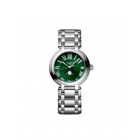 Reloj Longines PrimaLuna L8.115.4.61.6. Características técnicas: Hora y segundero,Calendario,Fases lunares