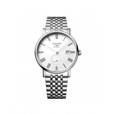 Reloj The Longines Elegant Collection L4.812.4.11.6. Género: Hombre,Mujer. Material: Acero. Tamaño: De 39mm a 42mm. Correa: Acero. Color esfera: Blanco. Estilo: Clásico. Movimiento: Automático. Características técnicas: Hora y segundero,Calendario,Reserva de marcha
