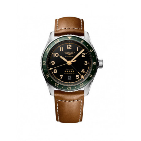 Reloj Longines Spirit Zulu Time L3.812.4.63.2. Material: Acero,Cerámica. Tamaño: De 39mm a 42mm. Correa: Piel. Color esfera: Antracita. Estilo: Aviador,Casual. Movimiento: Automático. Características técnicas: Hora y segundero,Calendario,Reserva de marcha,Cronógrafo