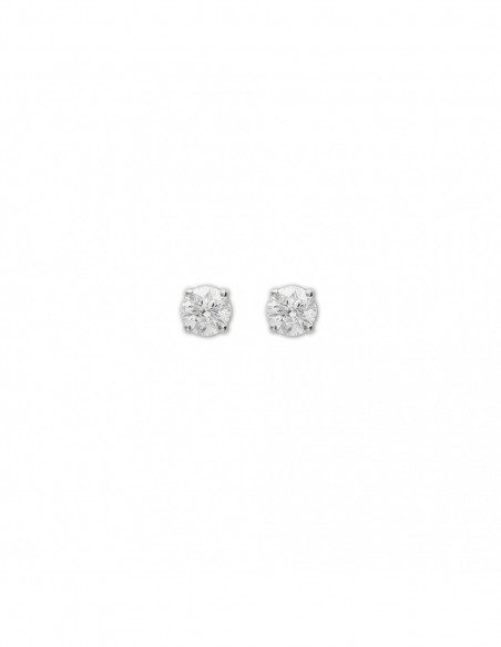 Pendientes Platino Y Diamante