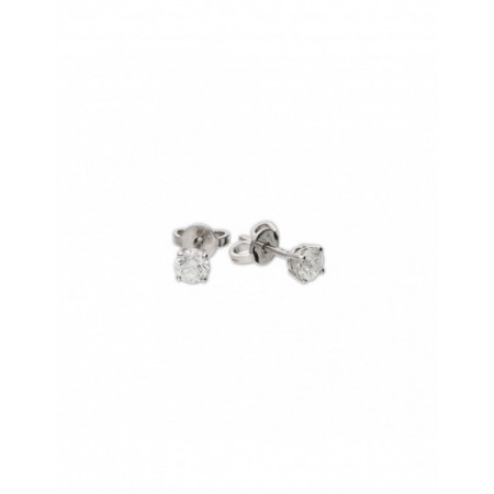 Pendientes Platino Y Diamante. Género: Mujer. Material: Platino. Piedras: Diamantes