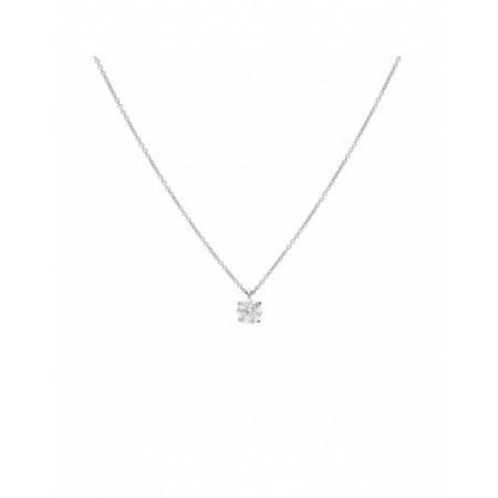 Gargantilla Platino Con Diamante. Género: Mujer. Material: Platino. Piedras: Diamantes