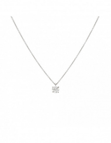 Gargantilla Platino Con Diamante