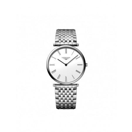 Reloj La Grande Classique de Longines L4.755.4.11.6. Género: Mujer. Material: Acero. Tamaño: De 32mm a 38mm. Correa: Acero. Color esfera: Blanco. Estilo: Cocktail,Clásico. Movimiento: Cuarzo. Características técnicas: Hora y segundero