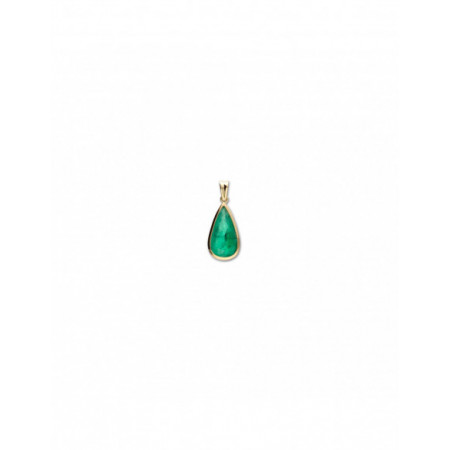 Colgante Oro Amarillo Y Esmeralda. Género: Mujer. Material: Oro amarillo. Piedras: Esmeraldas