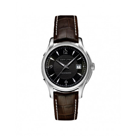 Reloj Hamilton Jazzmaster Viewmatic Auto H32515535. Género: Hombre. Material: Acero. Tamaño: De 39mm a 42mm. Correa: Piel. Color esfera: Negro. Estilo: Casual. Movimiento: Automático. Características técnicas: Hora y segundero,Calendario,Reserva de marcha