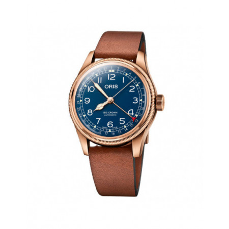Reloj Oris Big Crown Bronze Pointer Date 01 754 7741 3165-07 5 20 58BR. Género: Hombre. Material: Acero,Bronce. Tamaño: De 39mm a 42mm. Correa: Piel. Color esfera: Azul. Estilo: Casual. Movimiento: Automático. Características técnicas: Hora y segundero,Calendario,Reserva de marcha