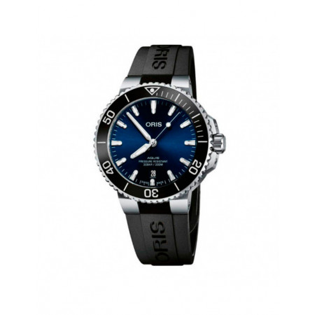 Reloj Oris Aquis Date 01 733 7732 4135-07 4 21 64FC. Género: Hombre,Mujer. Material: Cerámica,Acero. Tamaño: De 39mm a 42mm. Correa: Caucho. Color esfera: Azul. Estilo: Deportivo,Casual. Movimiento: Automático. Características técnicas: Hora y segundero,Calendario,Reserva de marcha