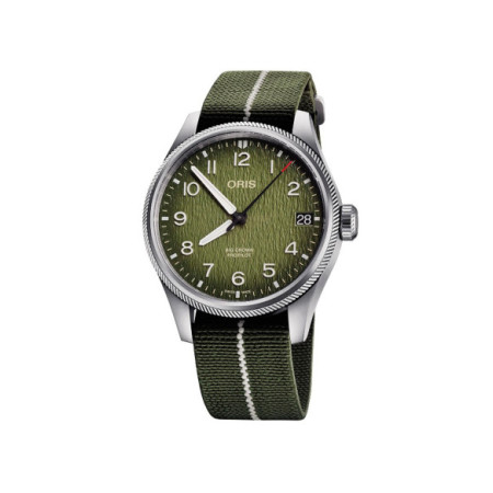 Reloj Oris Okavango Air Rescue Limited Edition 01 751 7761 4187-Set. Género: Hombre. Material: Acero. Tamaño: De 39mm a 42mm. Correa: Textil. Color esfera: Verde. Estilo: Casual. Movimiento: Automático. Características técnicas: Hora y segundero,Calendario,Reserva de marcha