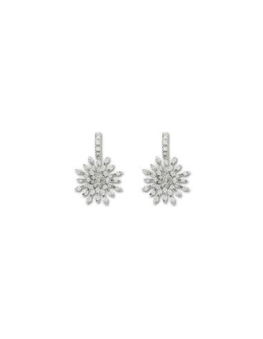 Pendientes Oro Blanco Y Diamantes