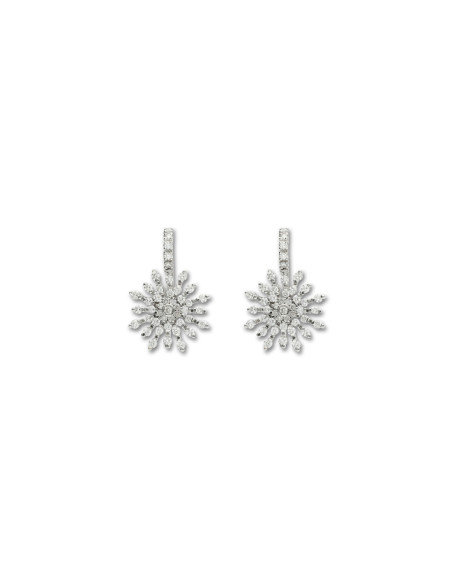 Pendientes Oro Blanco Y Diamantes