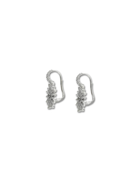 Pendientes Oro Blanco Y Diamantes