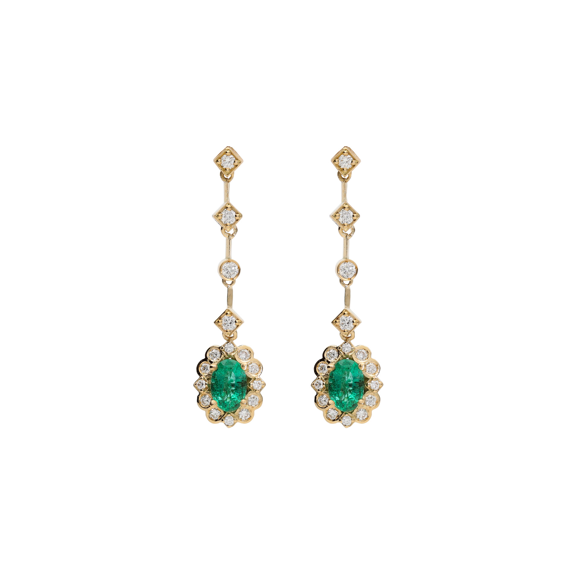 Comprar online pendientes con esmeralda