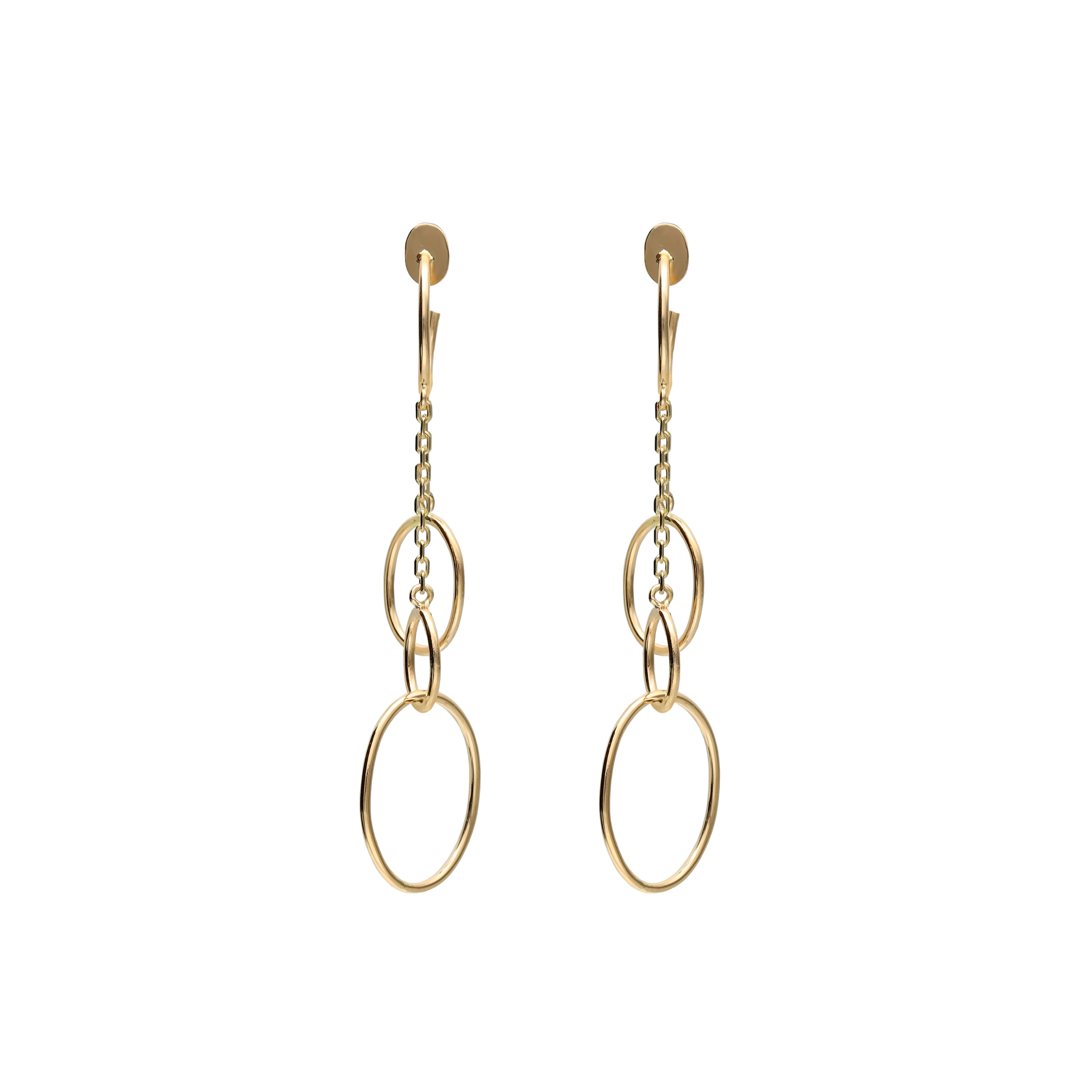 Comprar online pendientes de oro liso